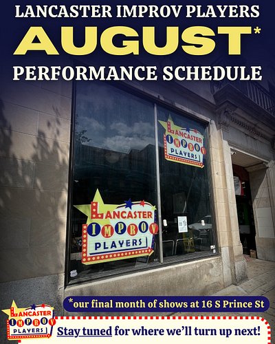 It might be hot outside, but the air is cool and the comedy is even cooler inside our little comedy club in downtown Lancaste...