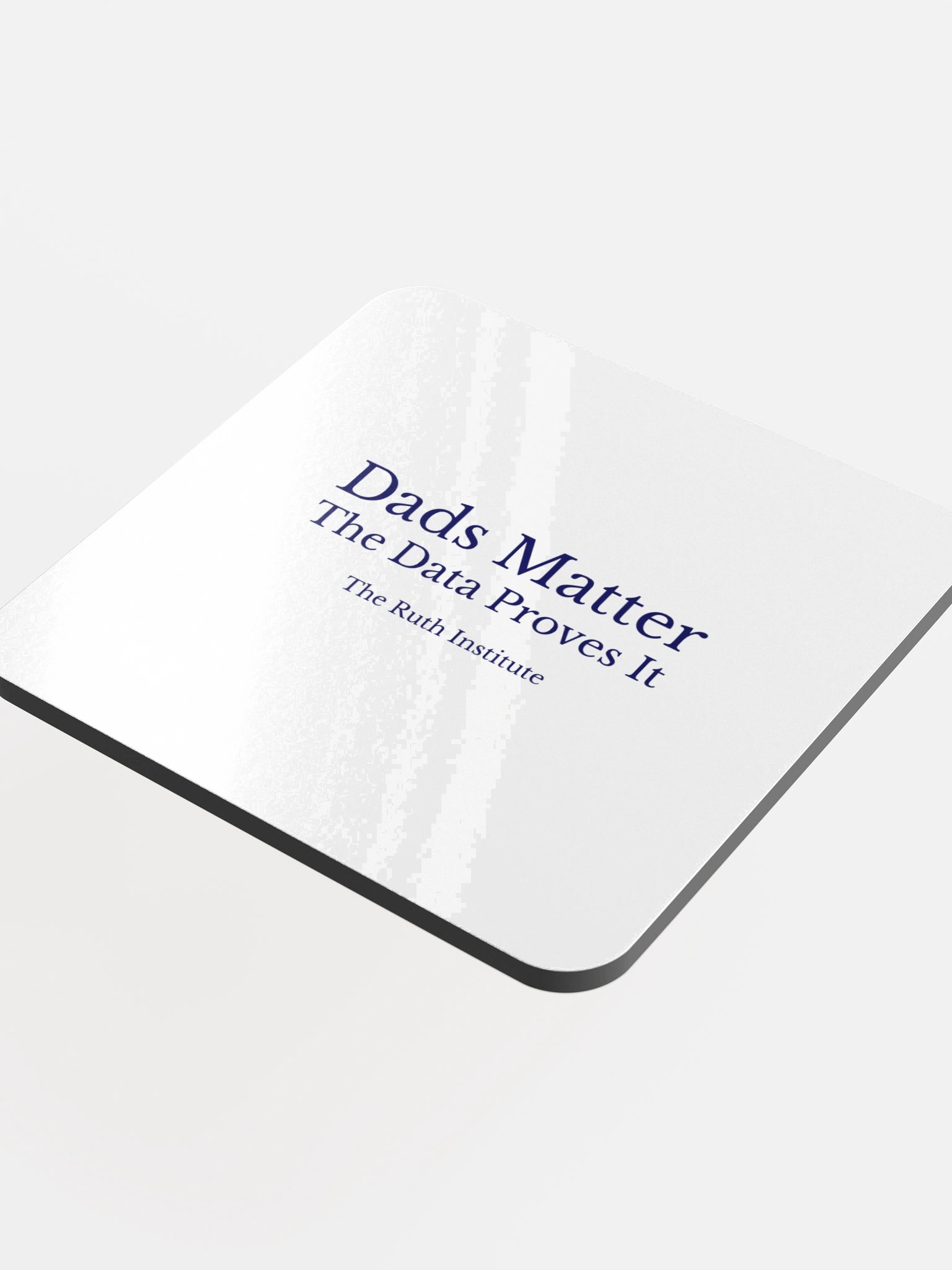 Glossed Cork Coaster (White) product image (4)