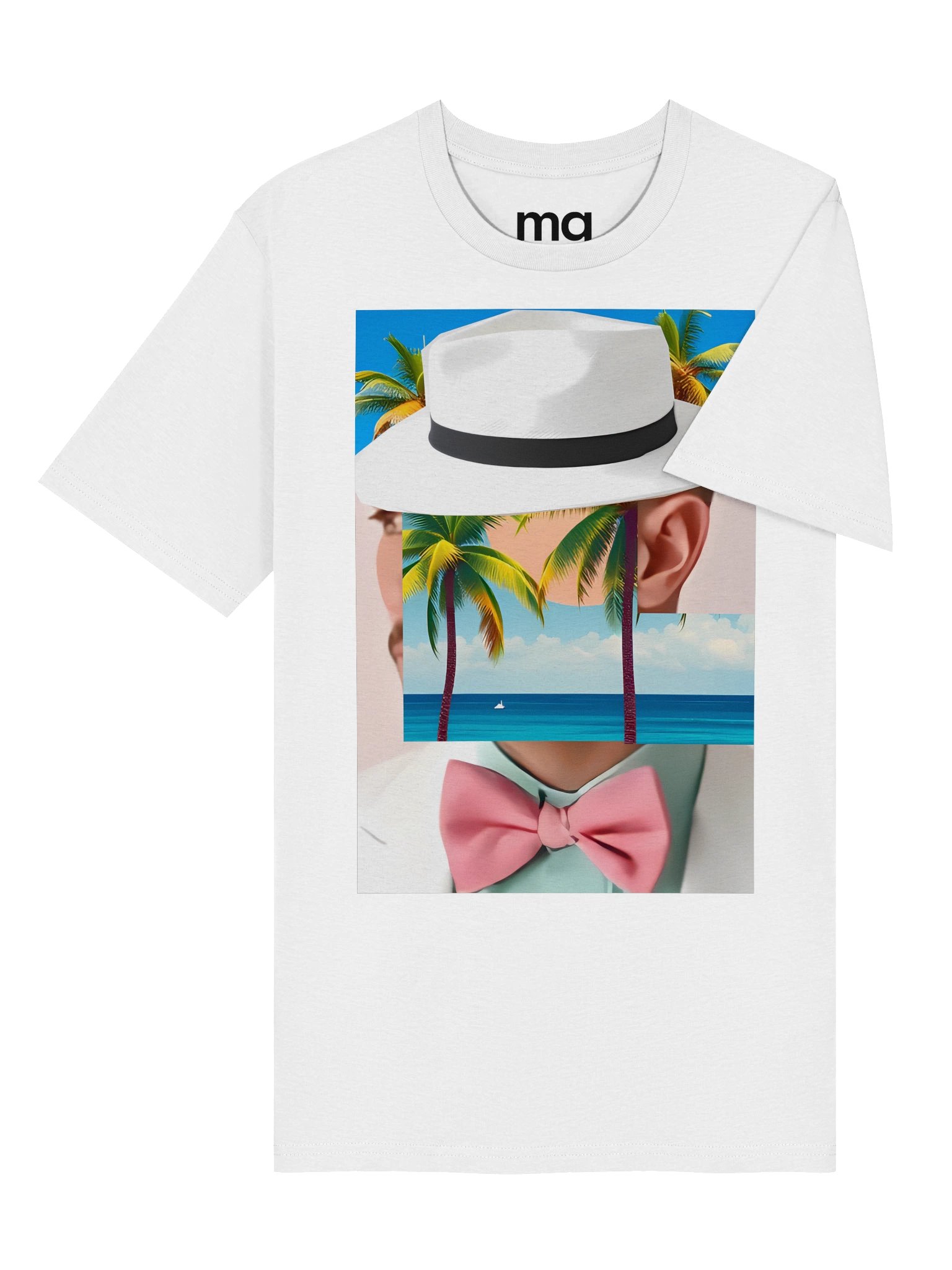 Man From The South // T-shirt white product image (6)