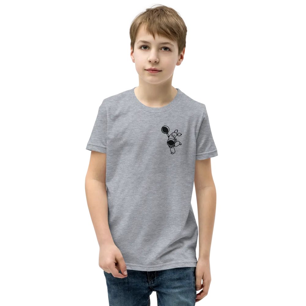 Youth PomPom Character (Black on Light) Tee product image (2)