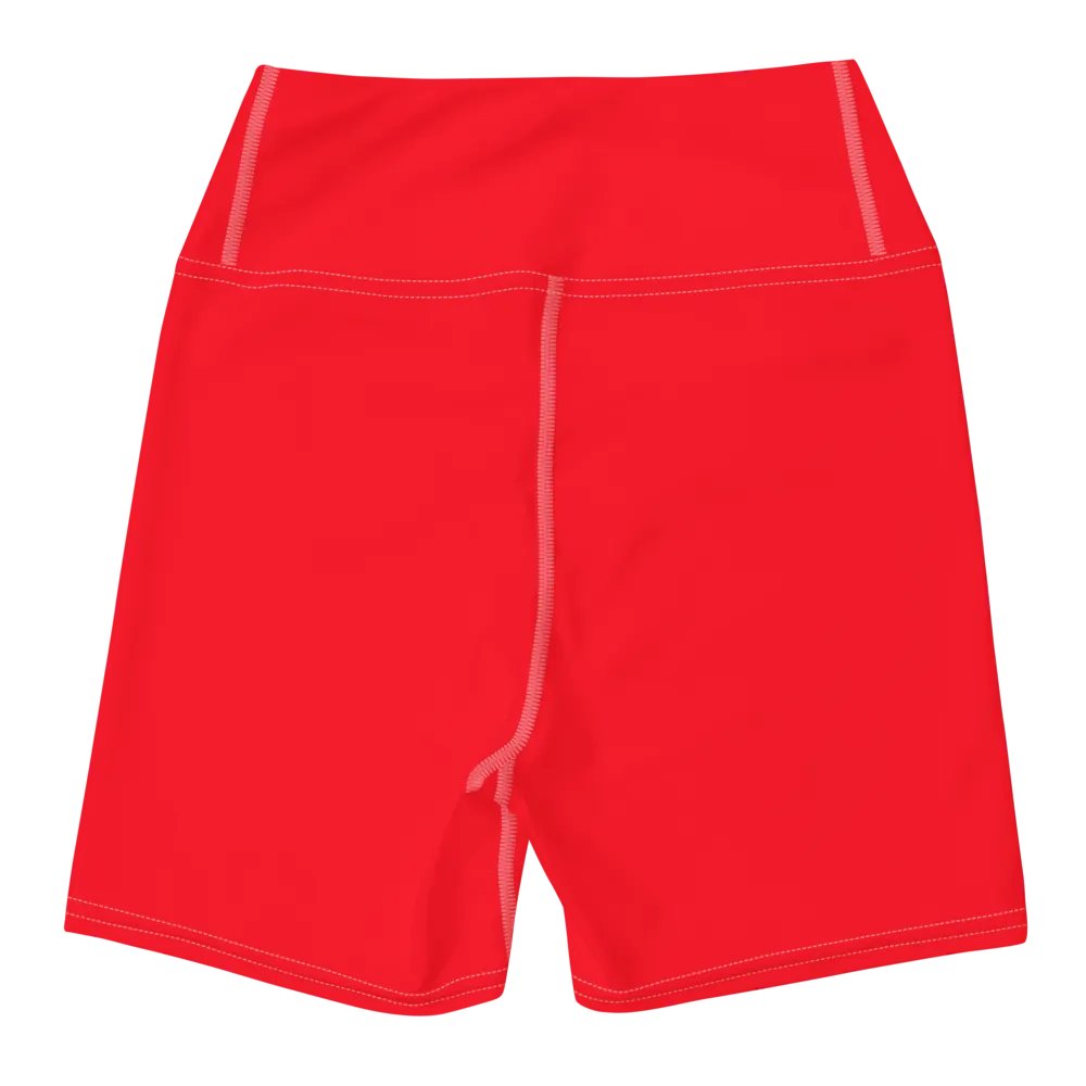 Bright Red High-Waist Shorts product image (8)