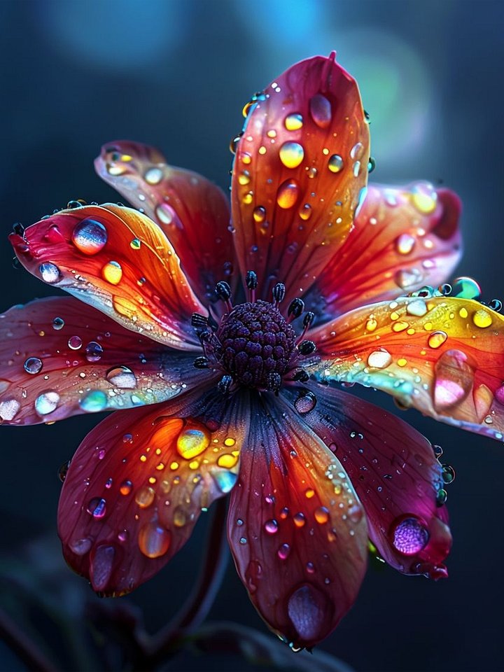 Dew-Kissed Blooms Framed Poster product image (1)