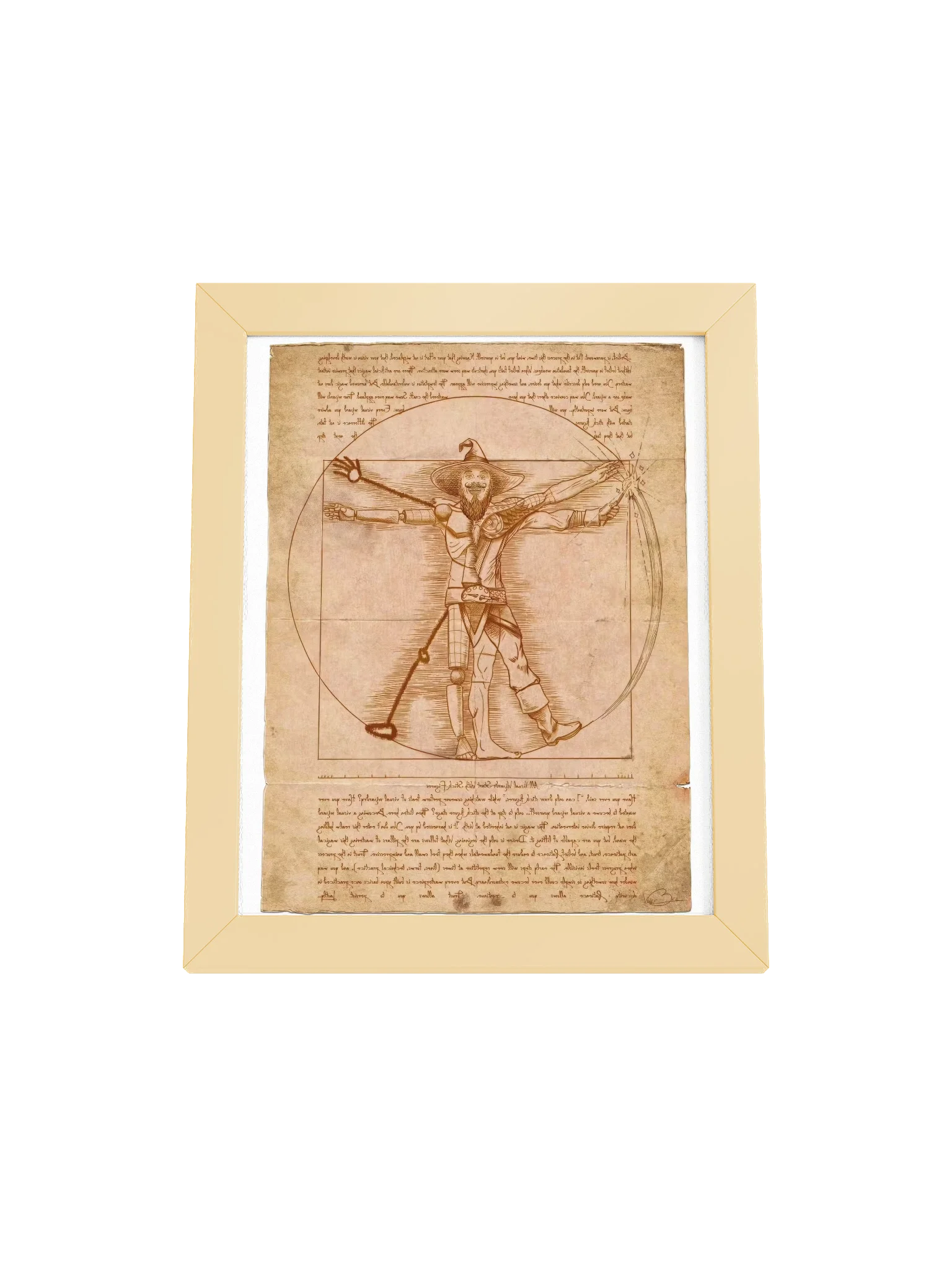 All Visual Wizards Start with Stick Figures | Framed Print product image (1)