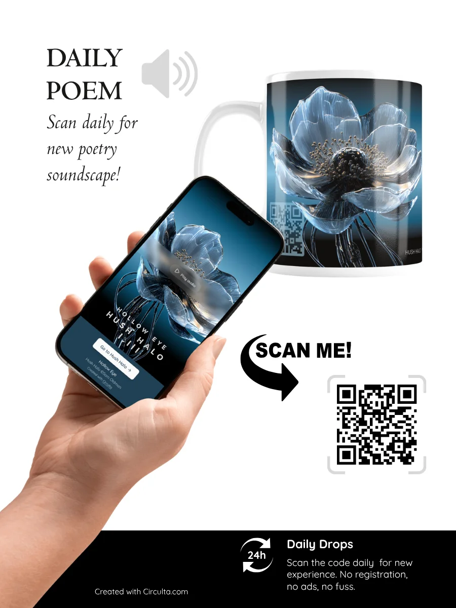 Hollow Eye, Black Glossy Mug + Daily Poetry Experience [AUDIO] product image (2)