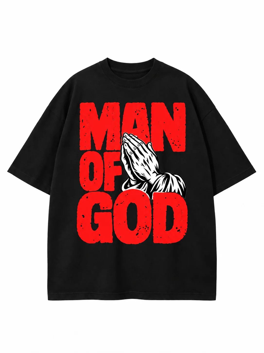 Man of God PNG – Christian Praying Hands Shirt Design product image (2)