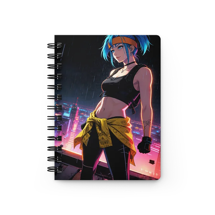 Cyberpunk Echo Echo Nightwave Neon Spiral Bound Journal product image (1)