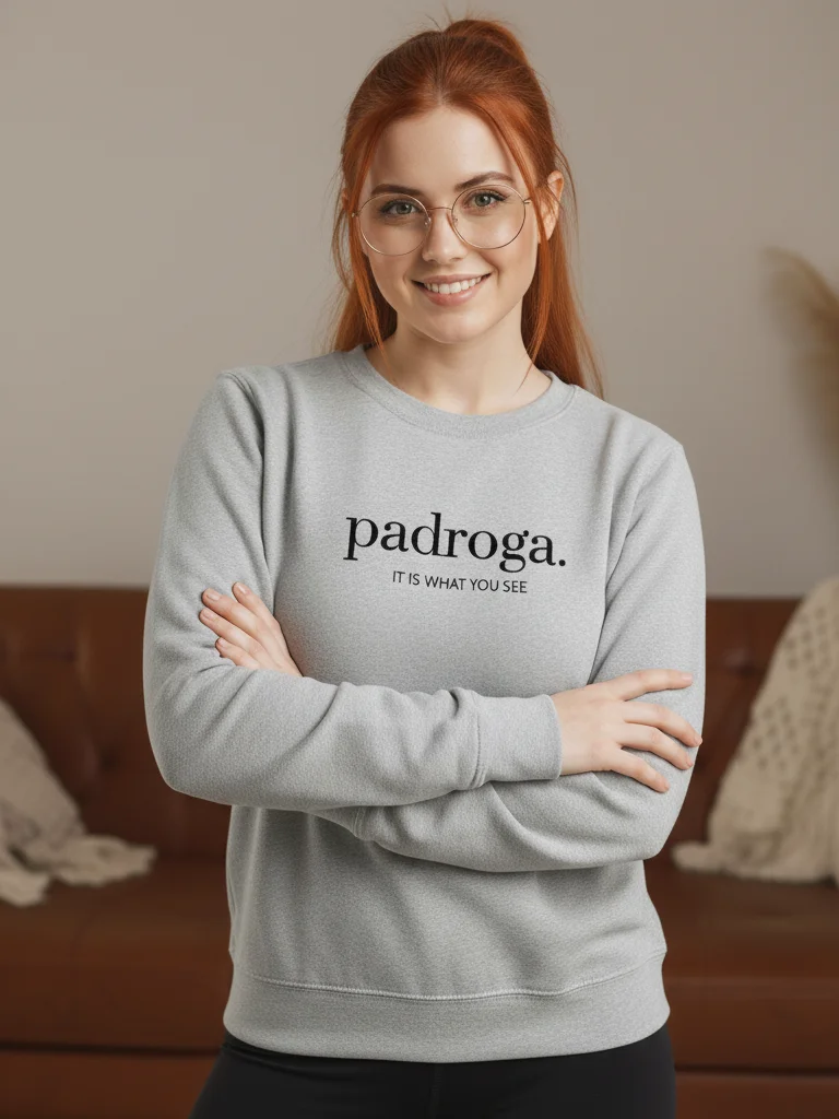 padroga. essentials gray embroidered logo product image (9)