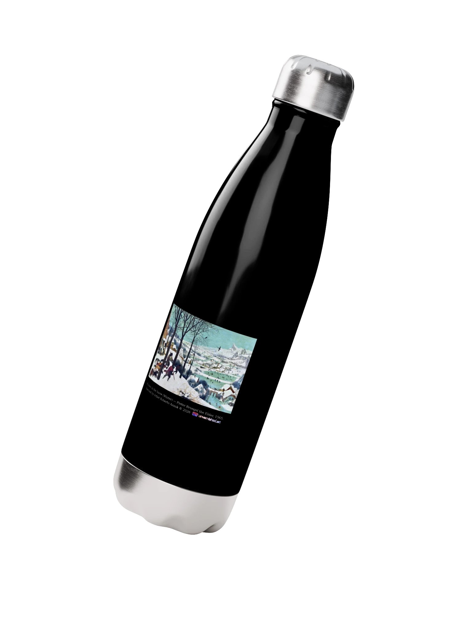 Hunters in the Snow (Winter) — Water Bottle product image (2)
