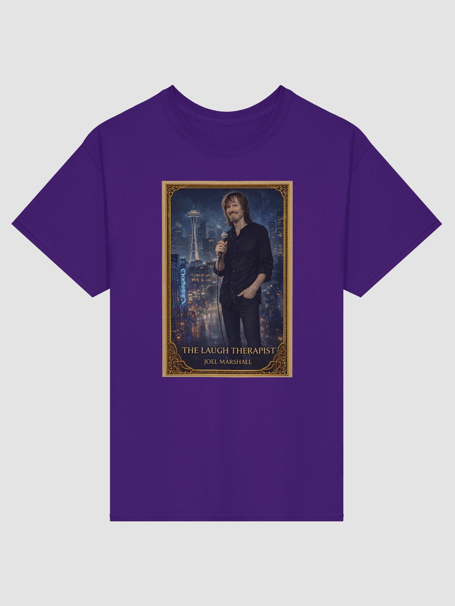 Tarot Card Shirt - The Laugh Therapist - Lunch Therapy on the back - Unisex Ultra Cotton Tee product image (73)