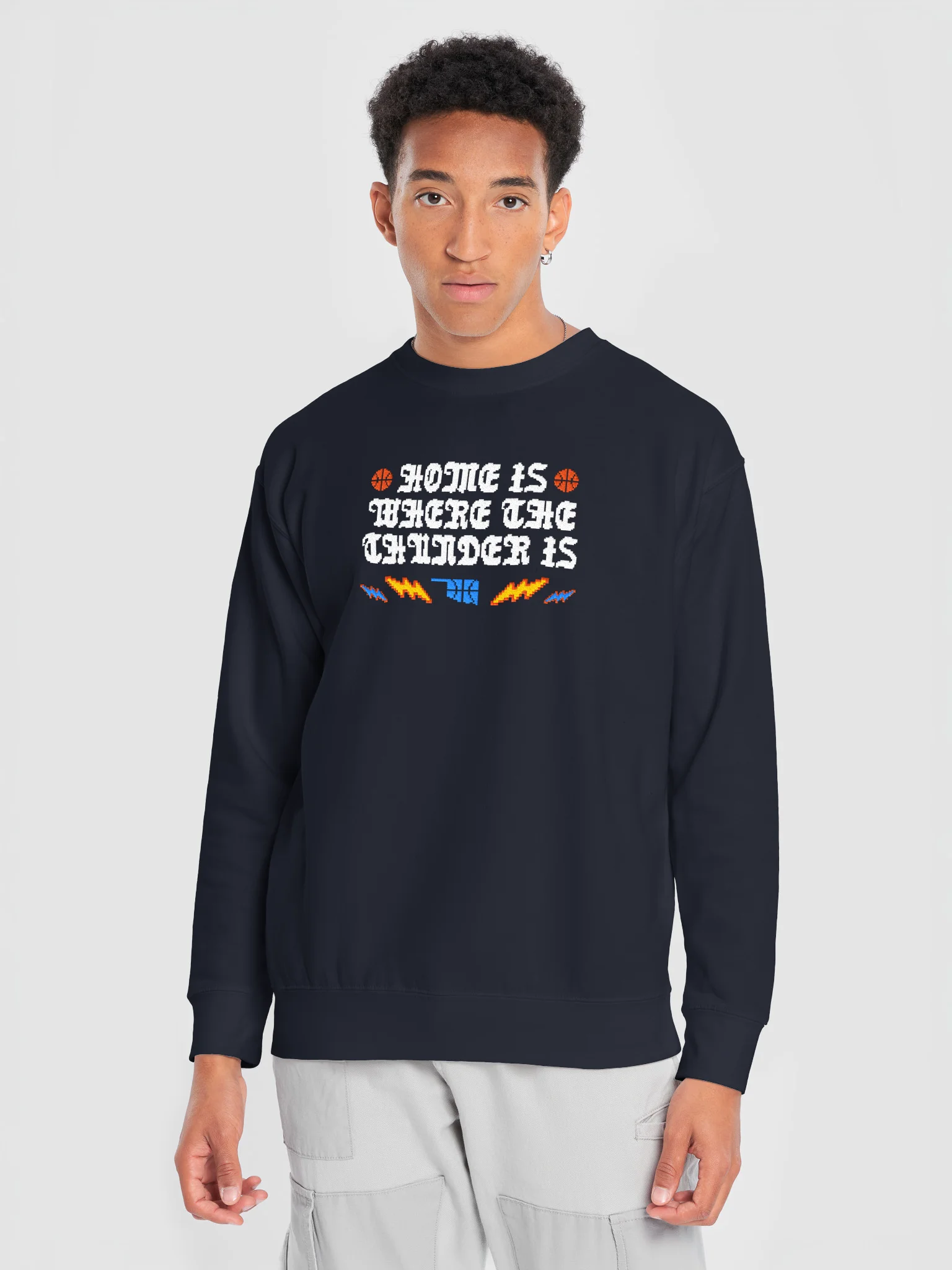 Home Is Where the Thunder Is Embroidered Sweater product image (5)