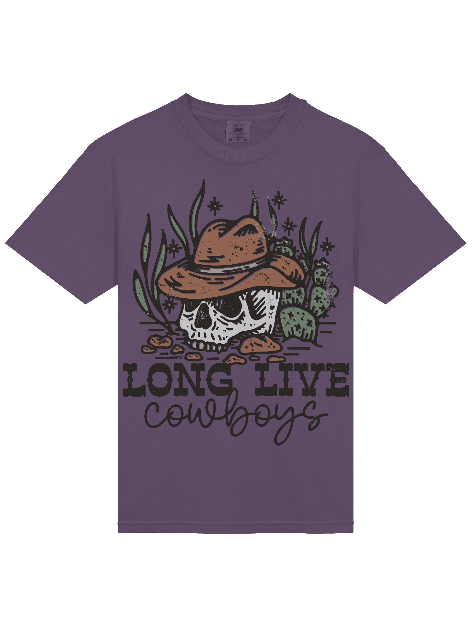 Long Live Cowboys Skull Shirt – Western Cowboy Graphic Tee, Vintage Desert Skull Design product image (5)