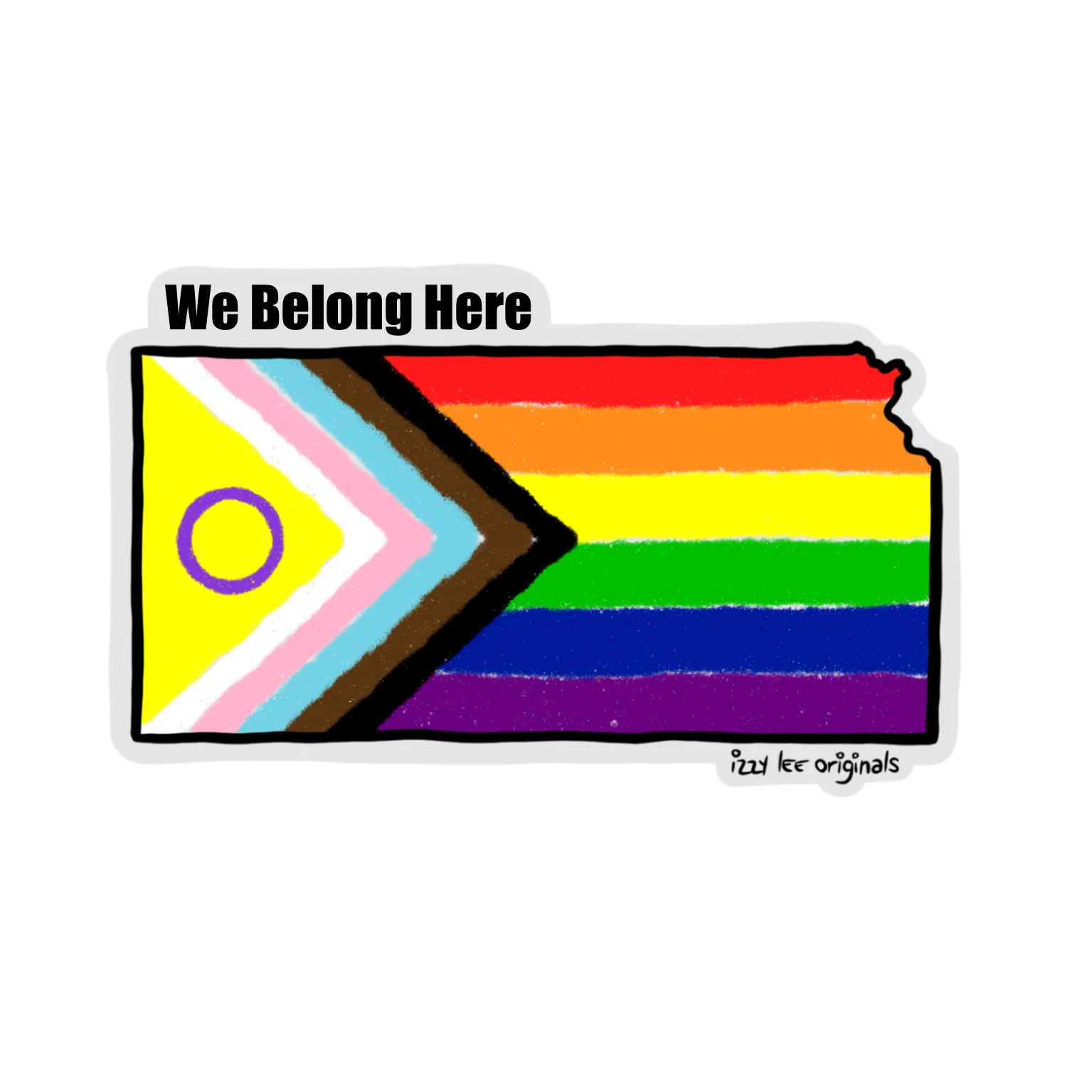 We Belong Here Sticker - Kansas product image (4)