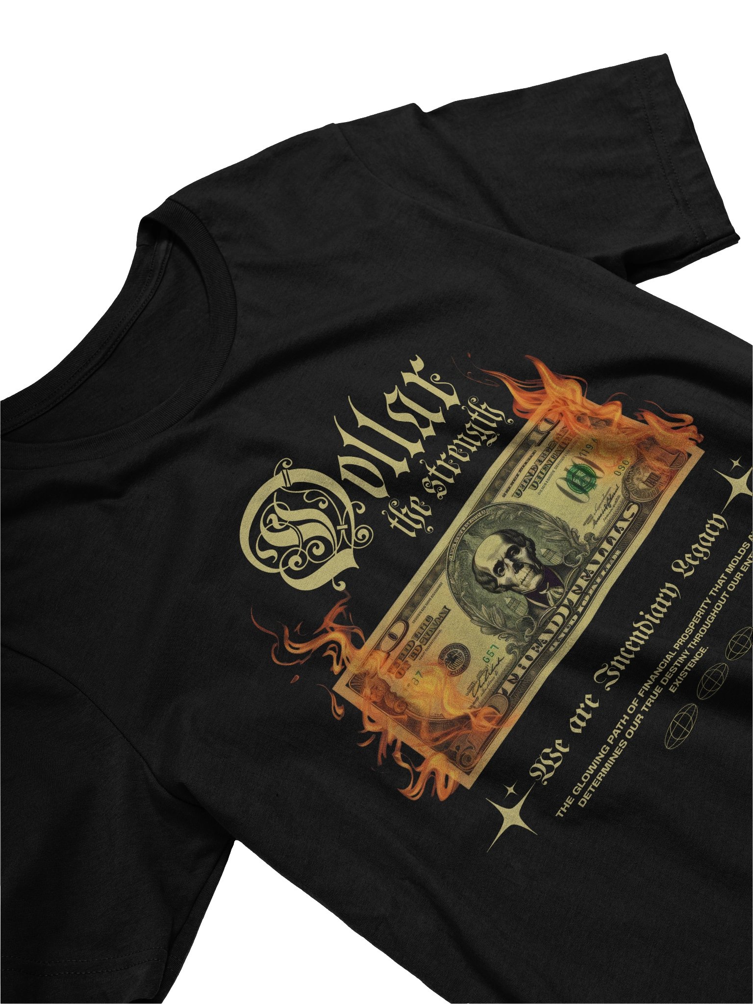 Flaming Dollar Democracy T-Shirt product image (3)