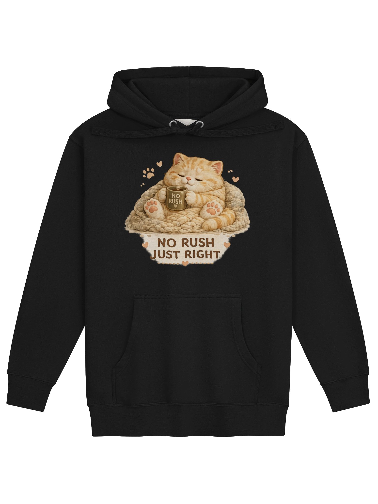 Butterbean No Rush Just Right Kitten Hoodie product image (5)