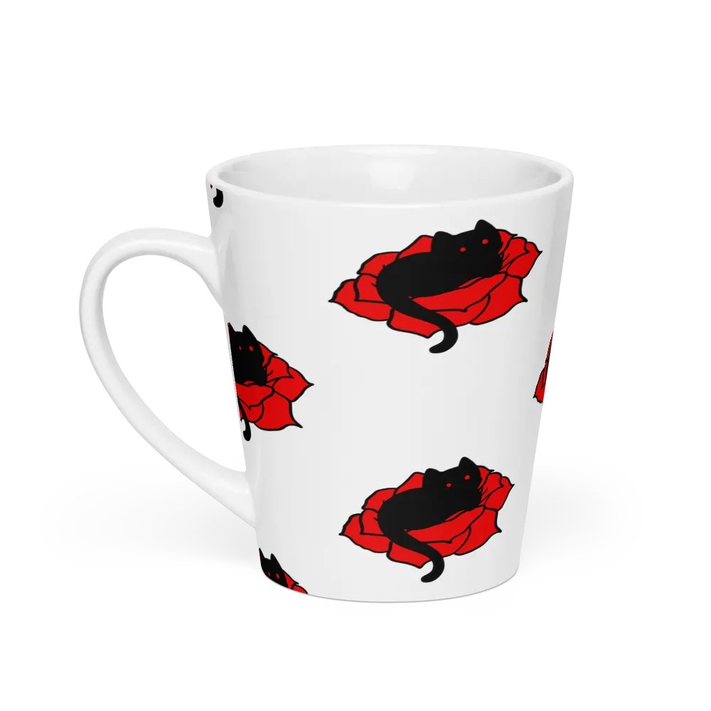 Kitten Rose Latte Mug product image (1)