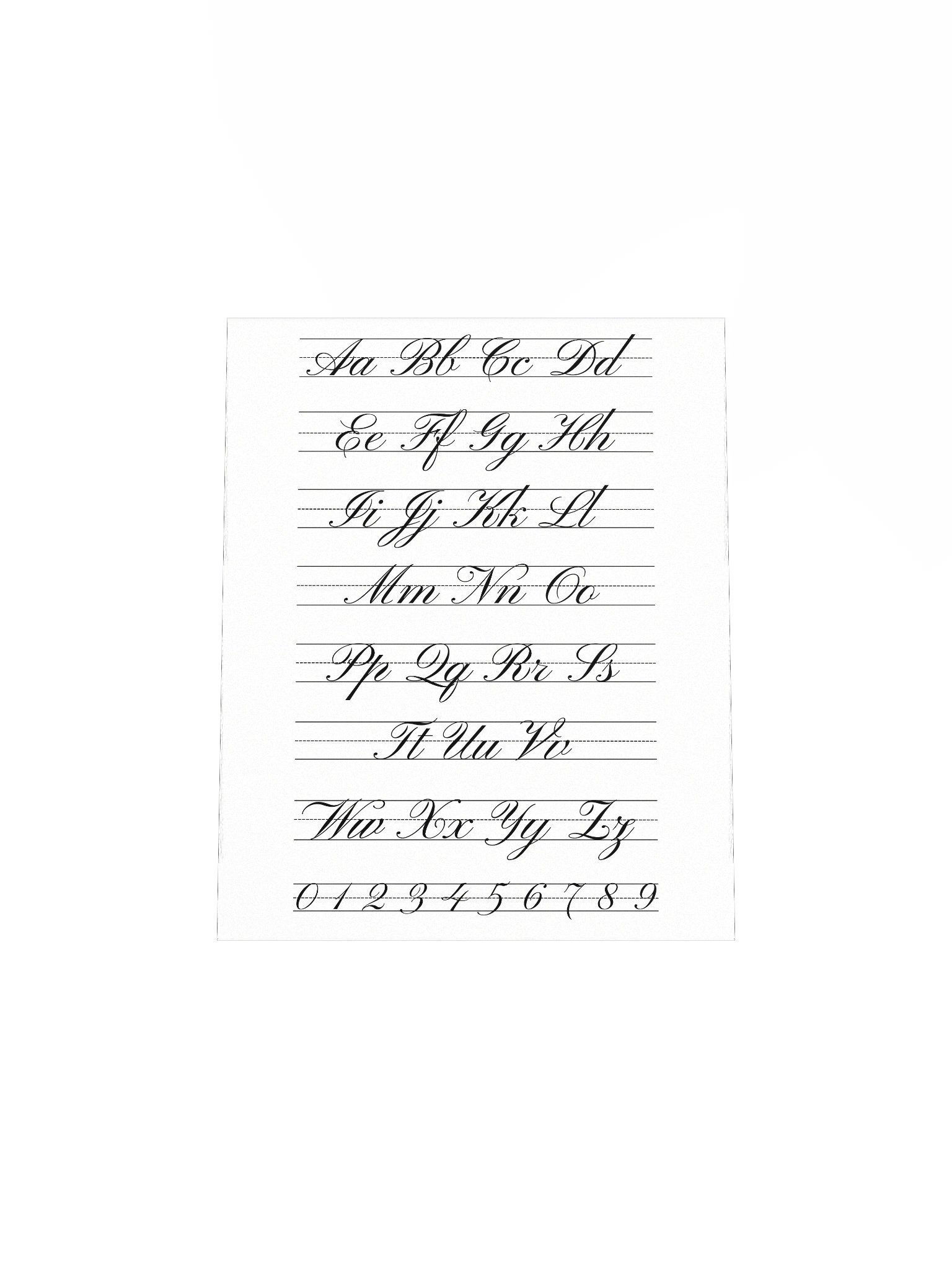 Cursive Alphabet Reference Chart — Wall Poster product image (6)