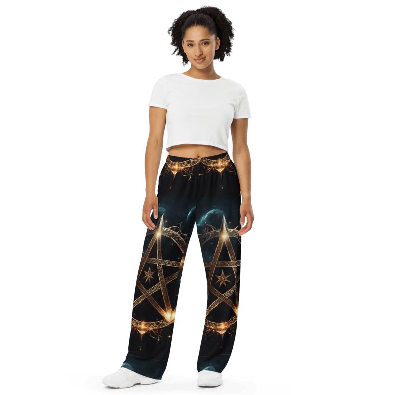 Black & Gold Symbology Lounge Pants product image (1)