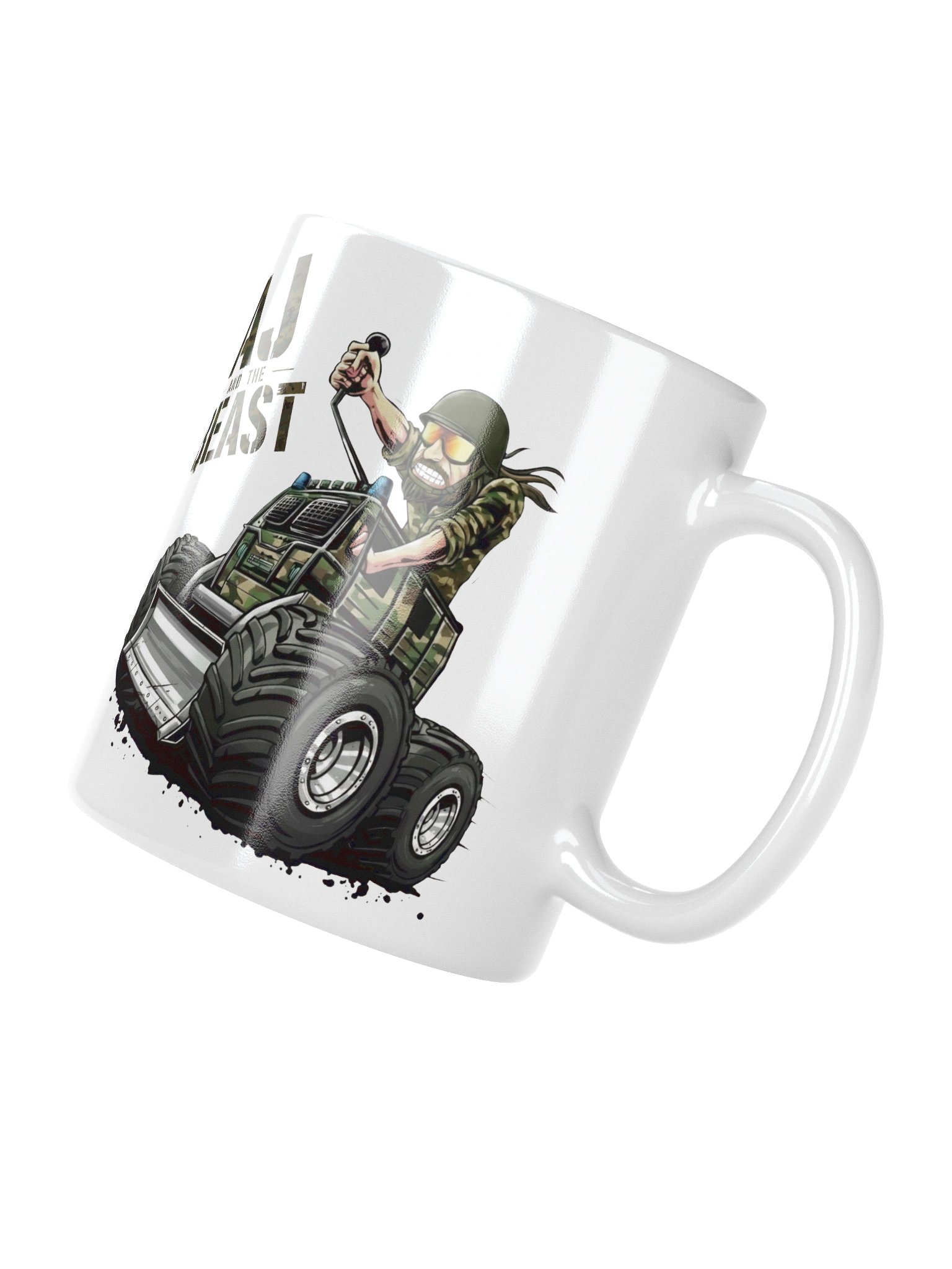 AJ and the BEAST : CAMO COFFEE MUG product image (4)