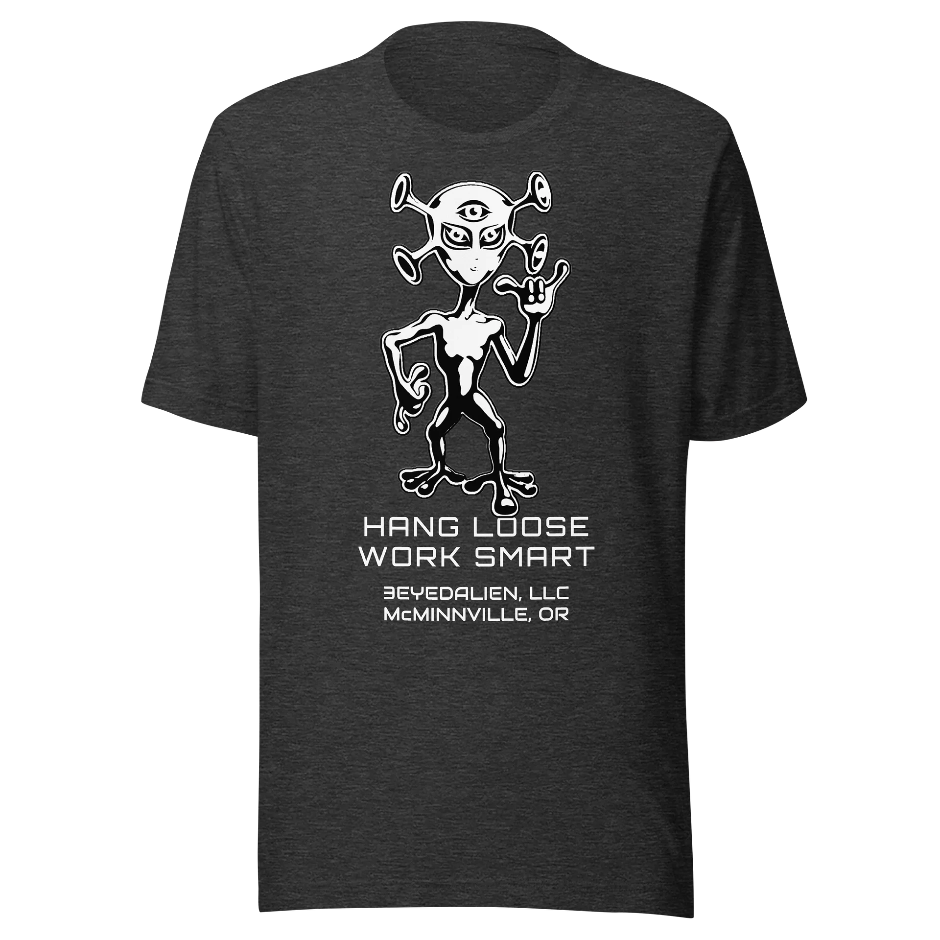 HANG LOOSE WORK SMART - Alien Shaka Tee product image (1)