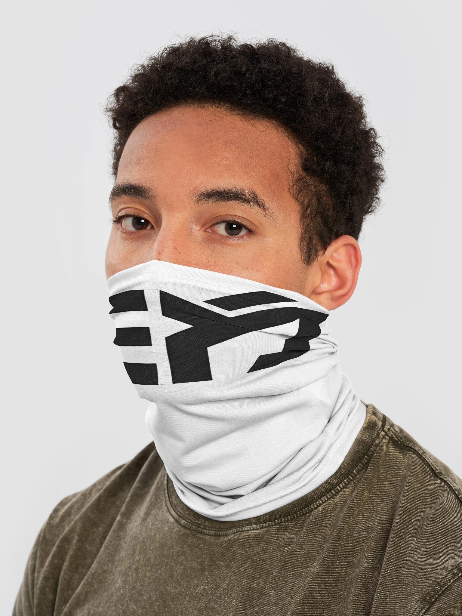 Eroomill Split-Stripe Emblem Neck Gaiter product image (2)