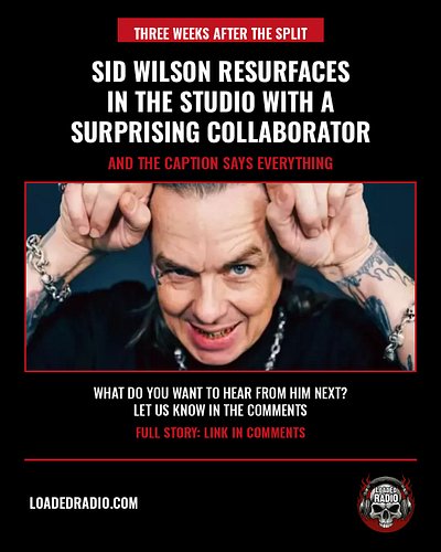 Sid Wilson is back in the studio, three weeks after Slipknot confirmed the split.

The post — shared with Atlanta rapper Rome...