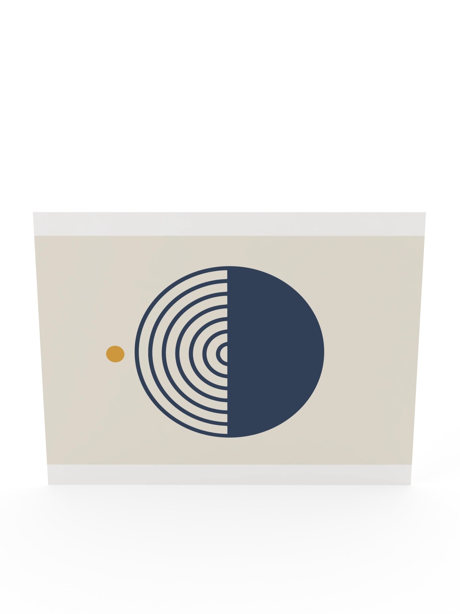 Navy and Mustard Rainbow Print | Abstract Bathroom Wall Art product image (12)
