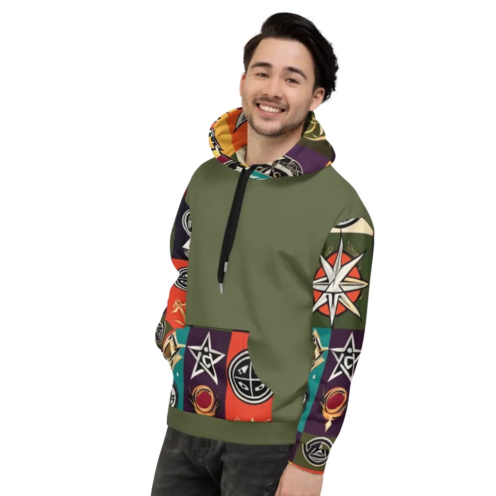 Green & Multi Symbology Hoodie product image (7)