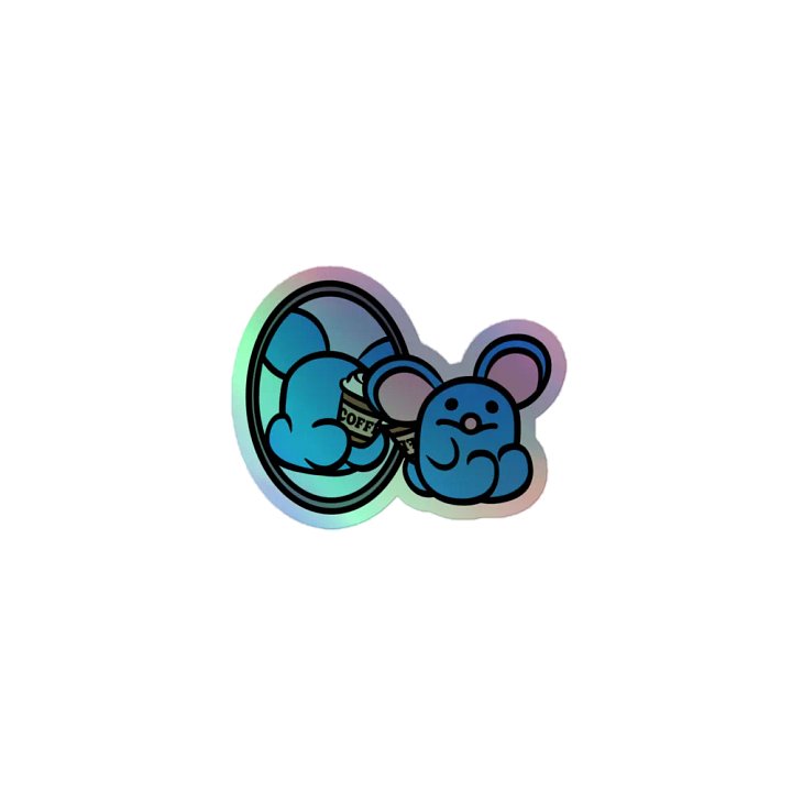 Coffee Addict Holographic Sticker product image (1)