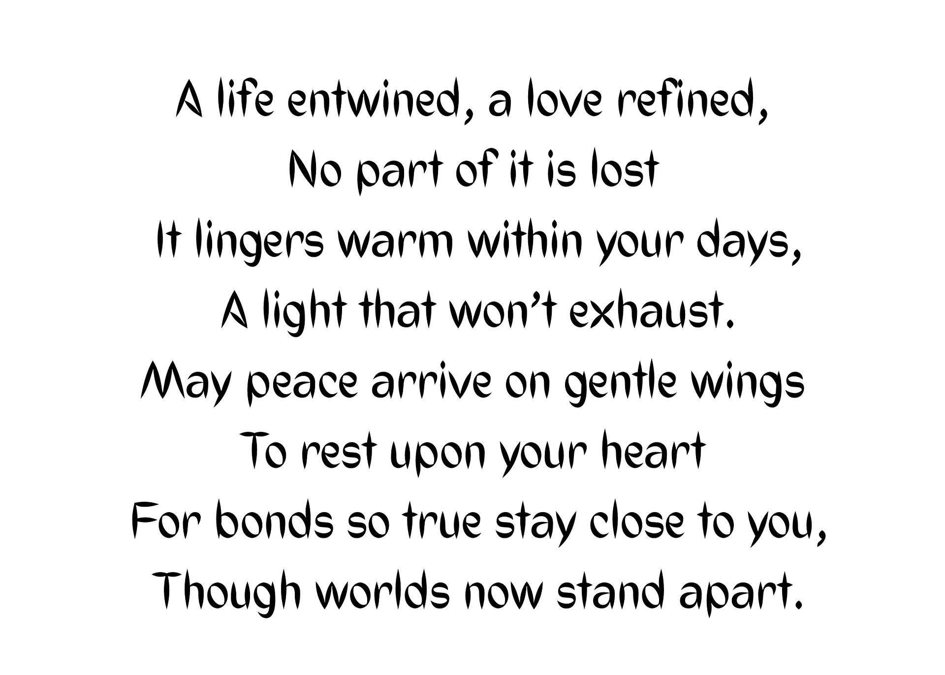 You Are Not Alone: Condolence product image (2)