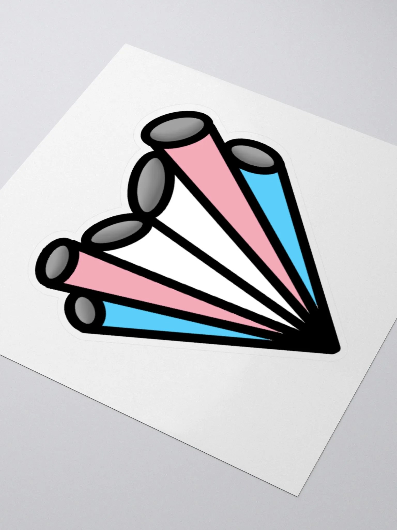 Trans Pride Pipe Heart Sticker product image (5)