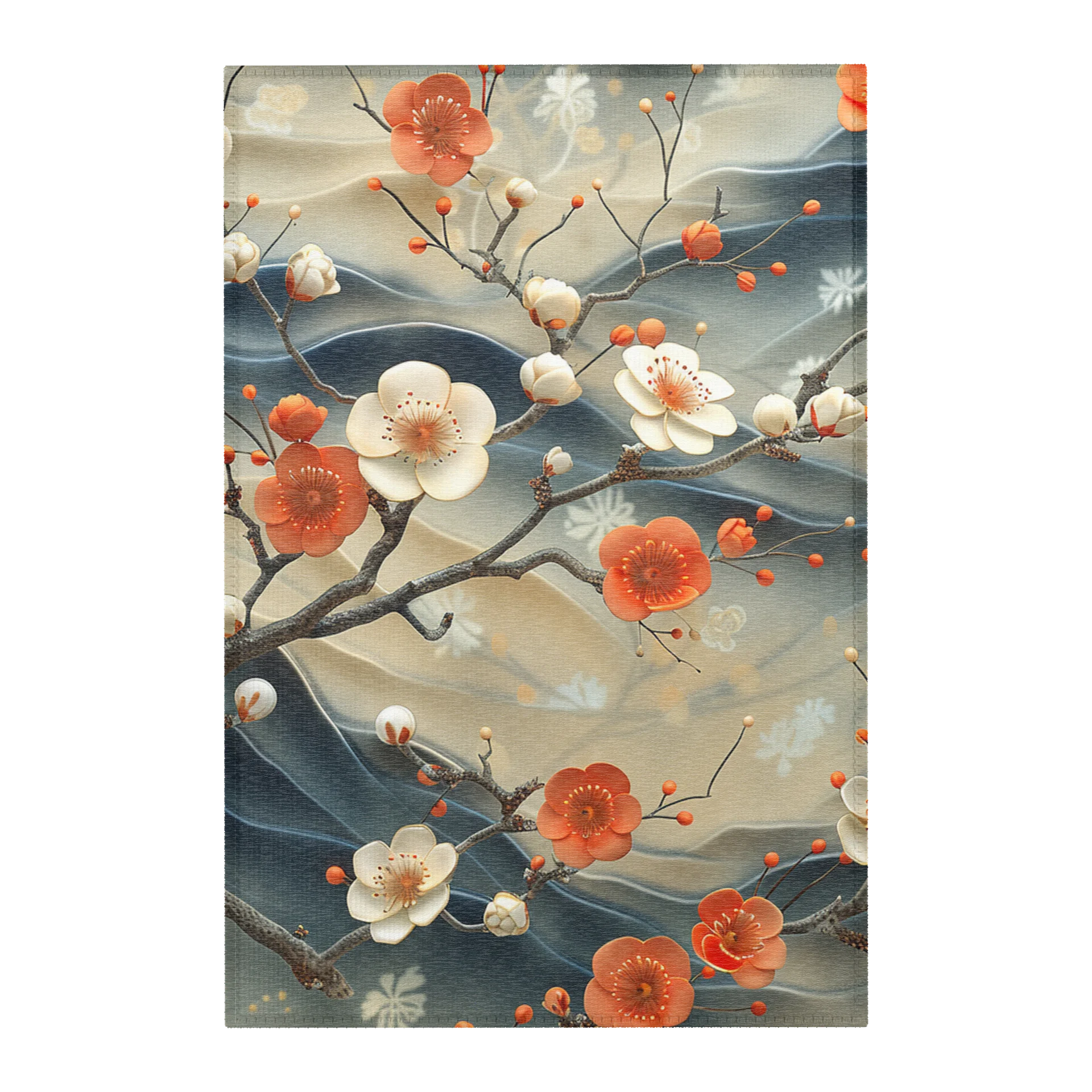 Japanese Stroll Garden Blossom Area Rug - Floral Home Decor product image (1)