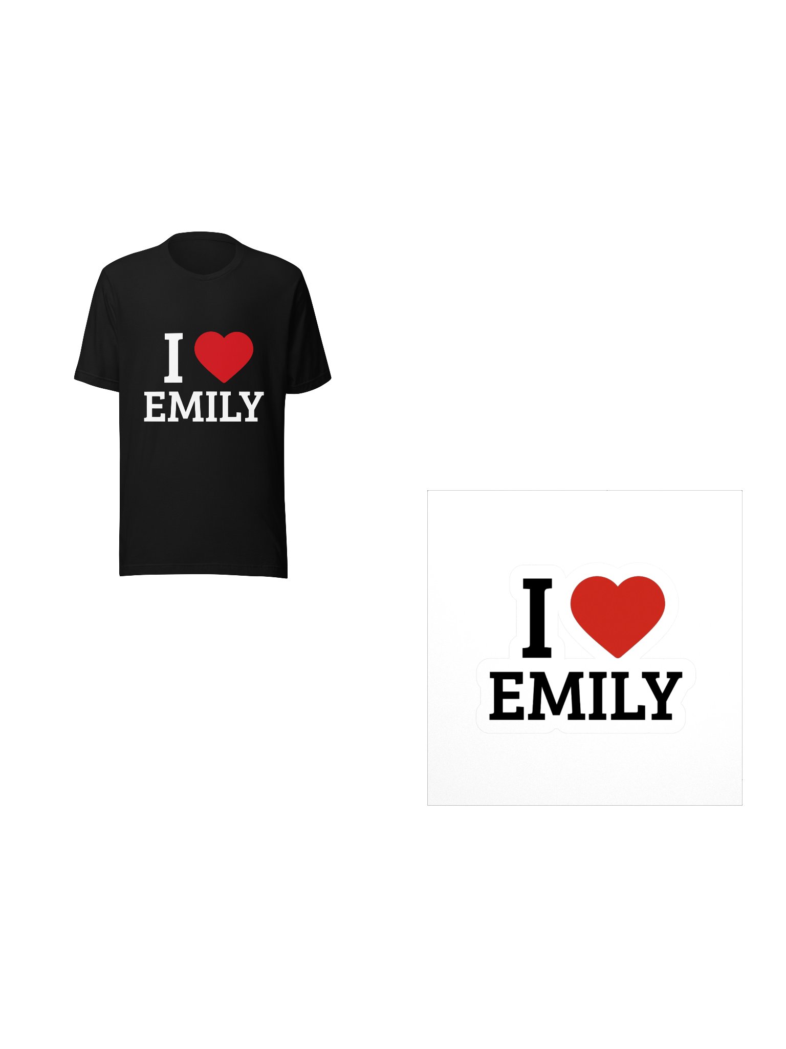 I ❤️ Emily Bundle  Tee + Sticker 🖤 product image (1)