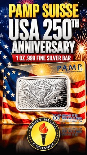 PAMP Suisse USA 250th Anniversary Silver Bar | Worth Buying? 🇺🇸

Celebrate America's 250th anniversary with the stunning PAMP...