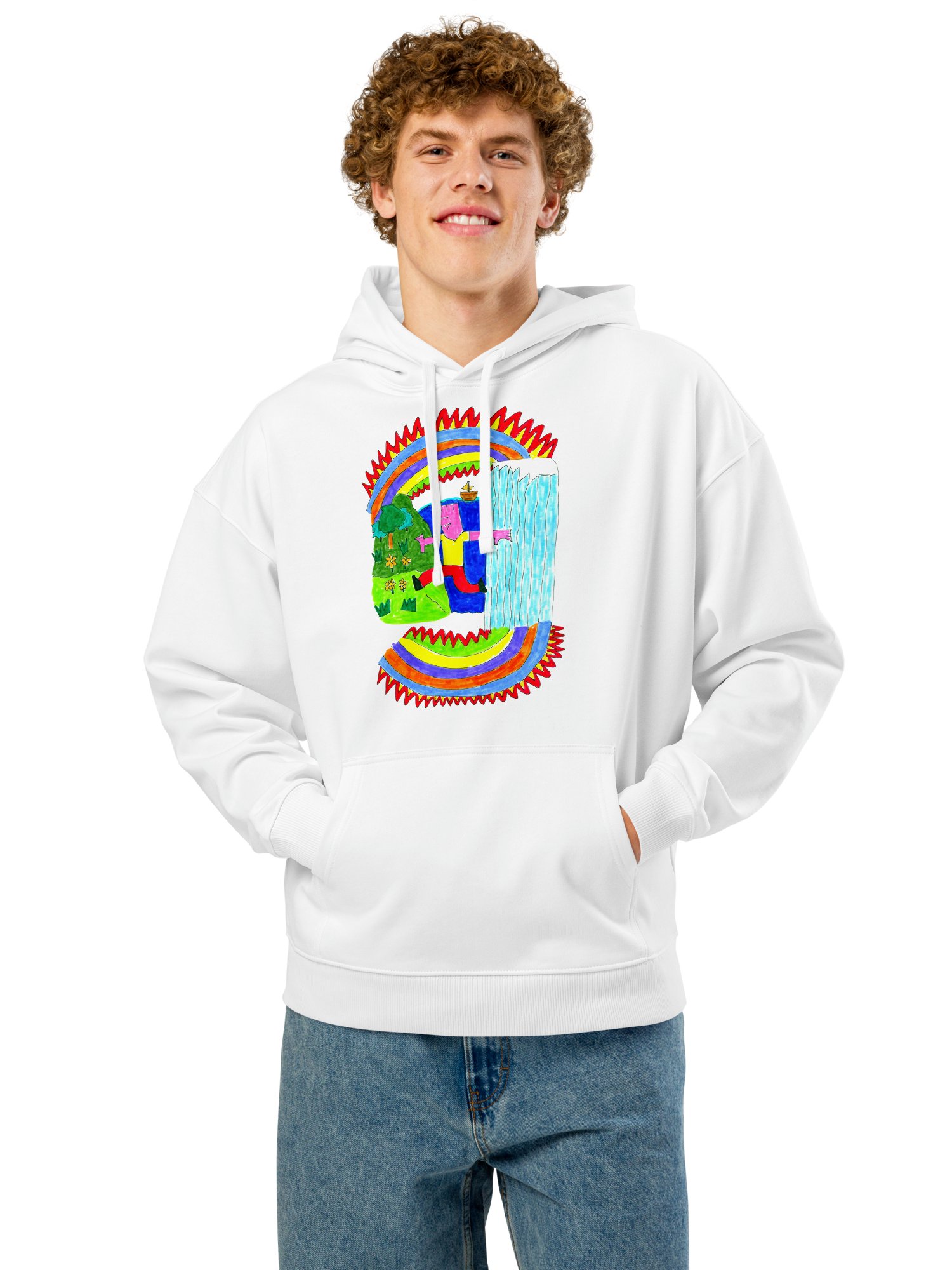 Abstract Lands Beyond Relaxed Hoodie product image (59)