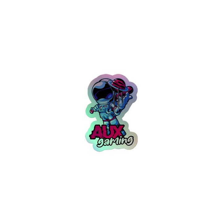Cosmic AUXgaming Astronaut Holographic Sticker Set product image (1)