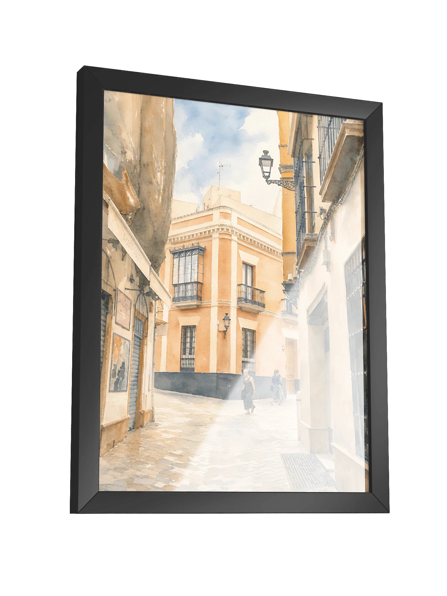 Sunlit Seville Wall art, European Alley Framed Postert product image (4)