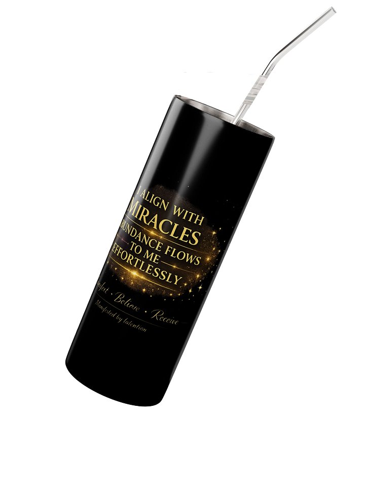 Manifestation Energy Tumbler – “I Align With Miracles” product image (2)