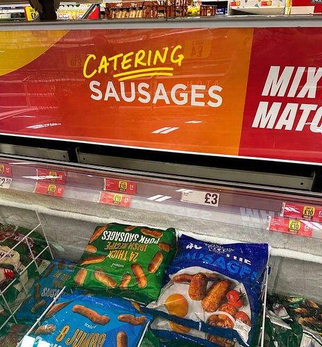 Corrected @icelandfoods sign for them 🙈😂