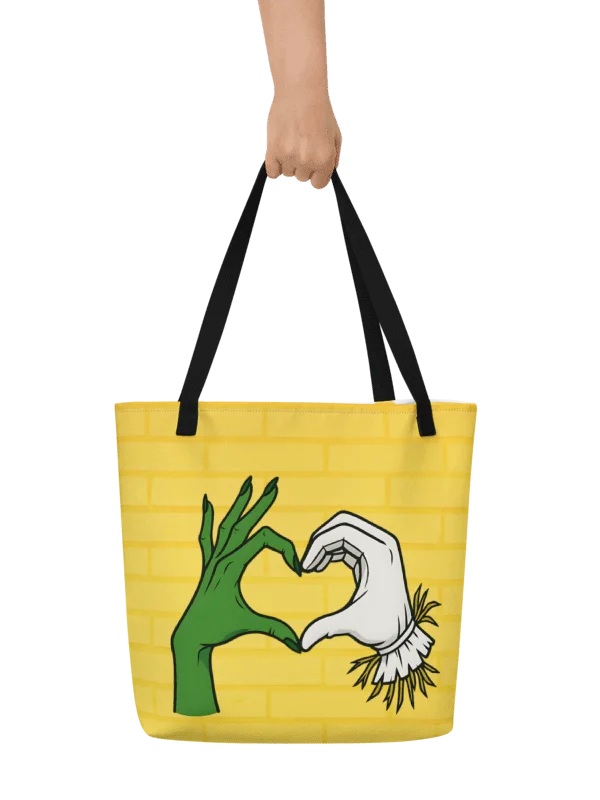 Broadway Tote Bag – Fiyeraba Heart Hands Art – Wicked Romance Gift product image (1)