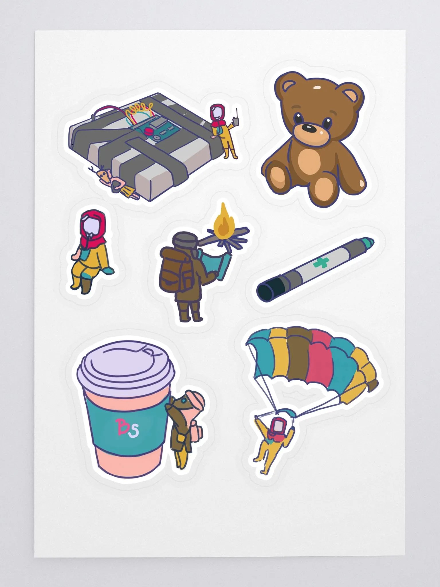 BeccaSomething Adventure and Survival Sticker Sheet Set product image (3)
