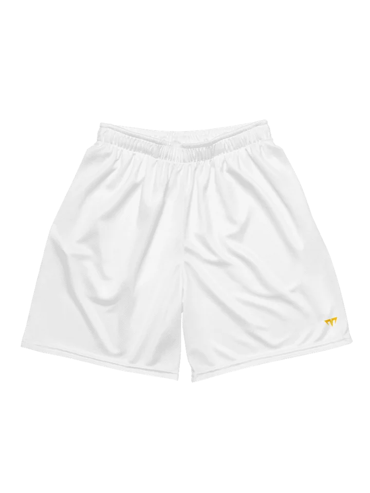 Unisex Activewear - Jersey Shorts White - Printed Gold Logo product image (1)