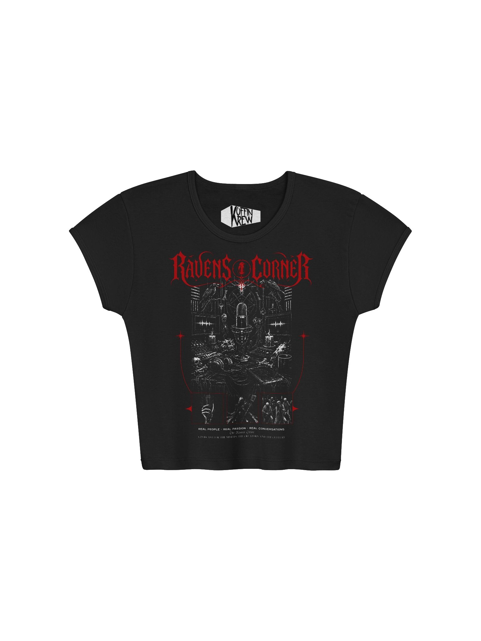 The Ravens Corner Womens Baby Tee Crop Top product image (1)