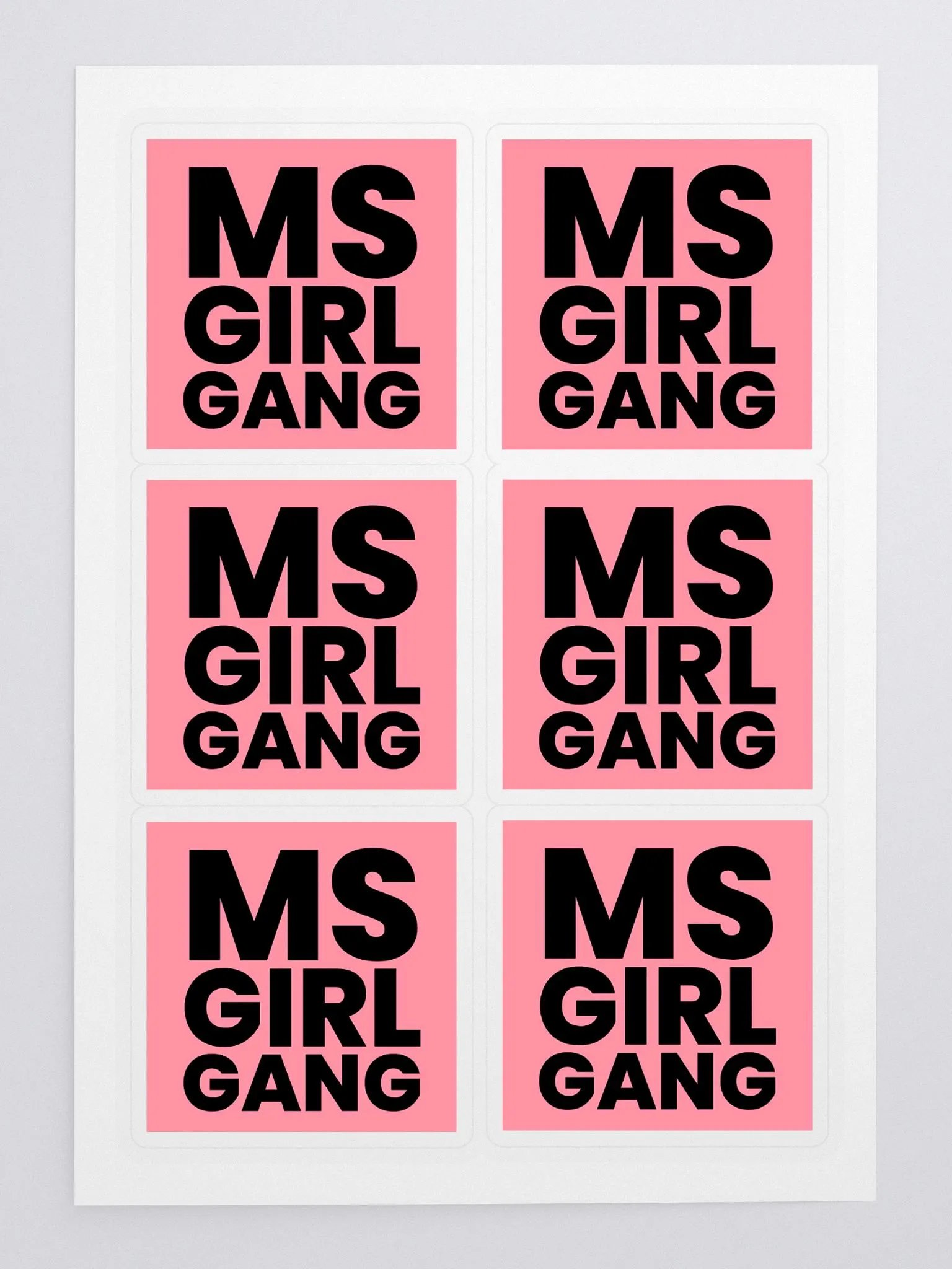 MSgirlgang Logo Sticker Sheet product image (3)