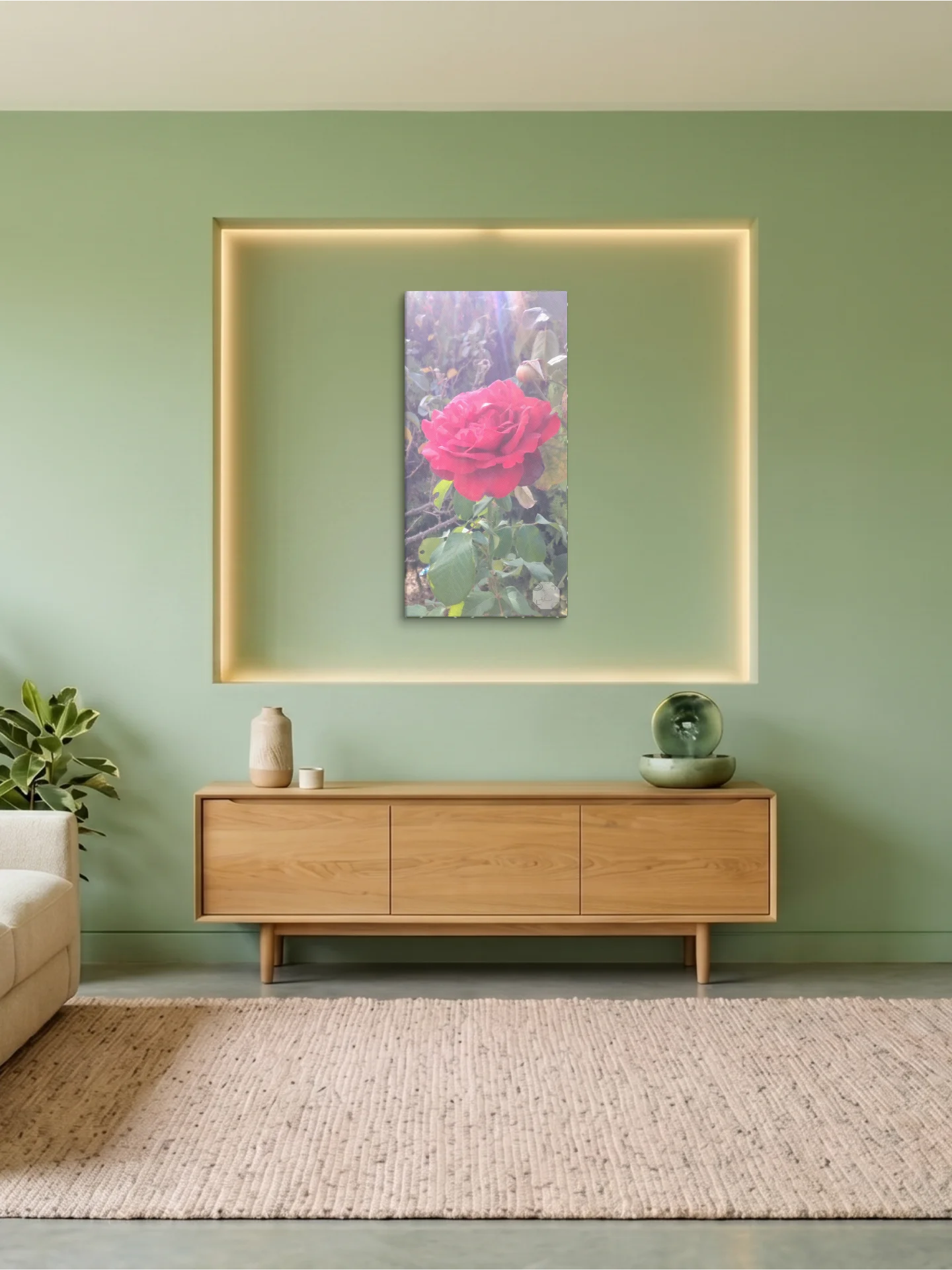 Veridian & Velvet – Fine Art Botanical Canvas product image (1)
