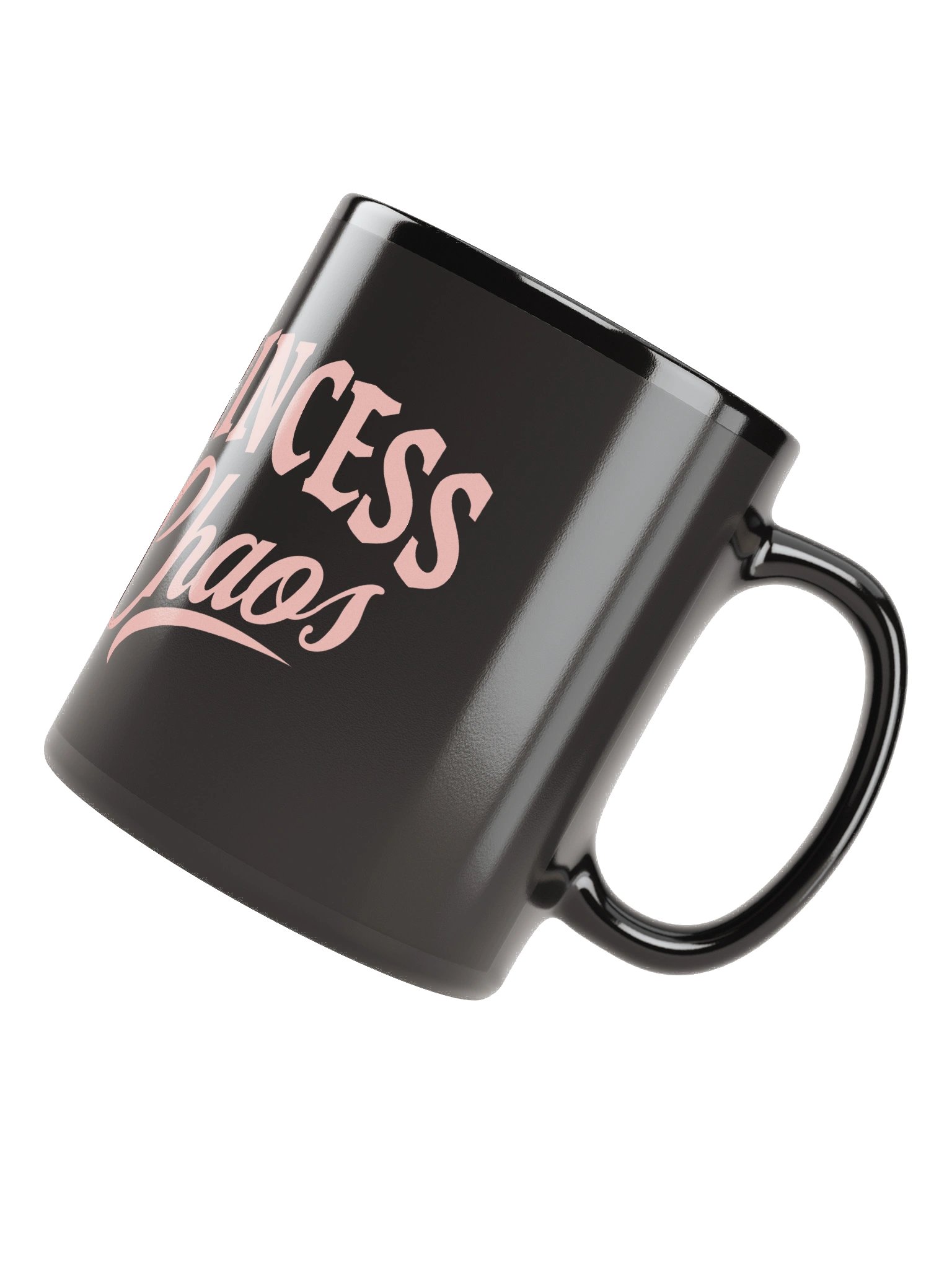 Princess of Chaos Skull Mug Pink on Black product image (4)