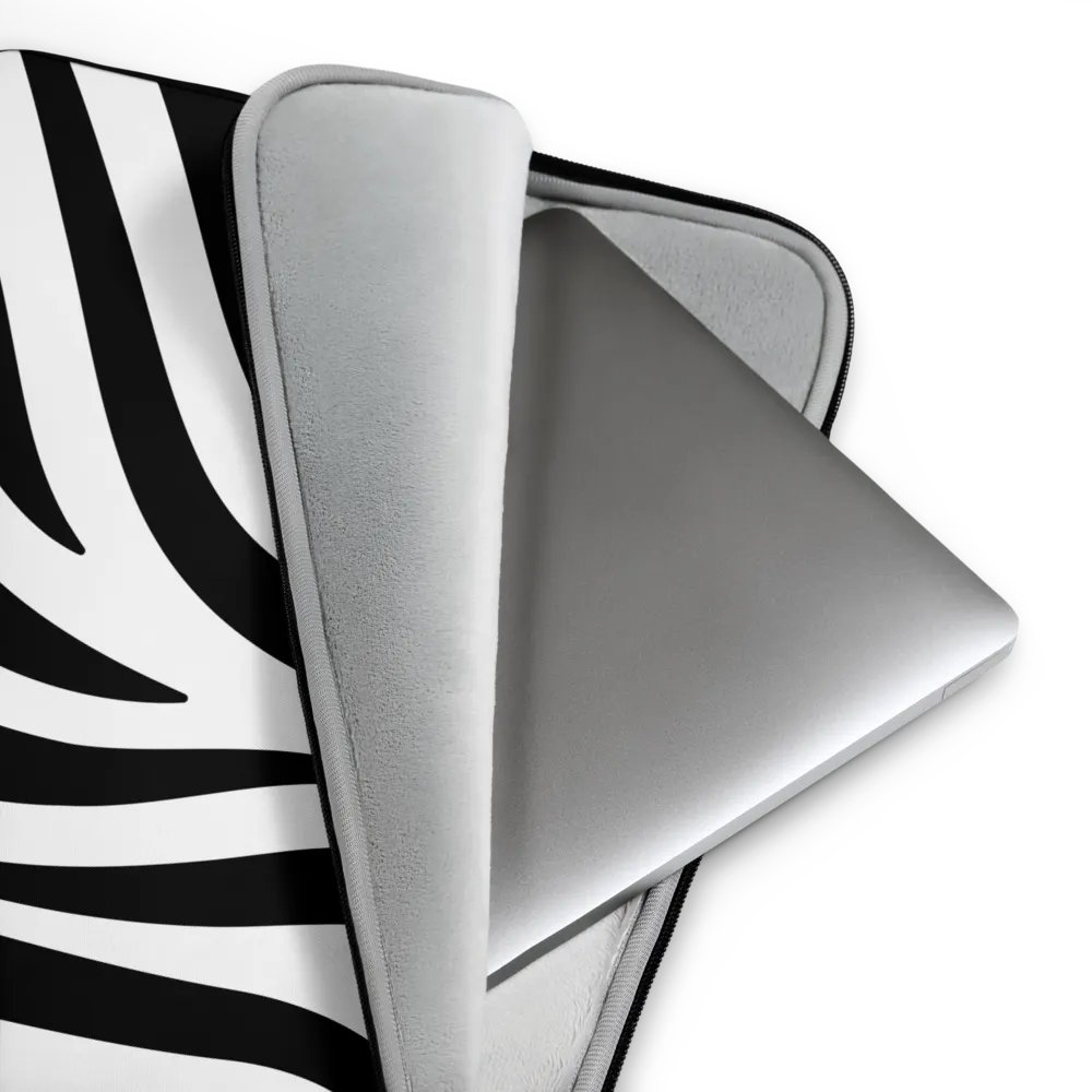 Zebra Print Laptop Sleeve product image (3)