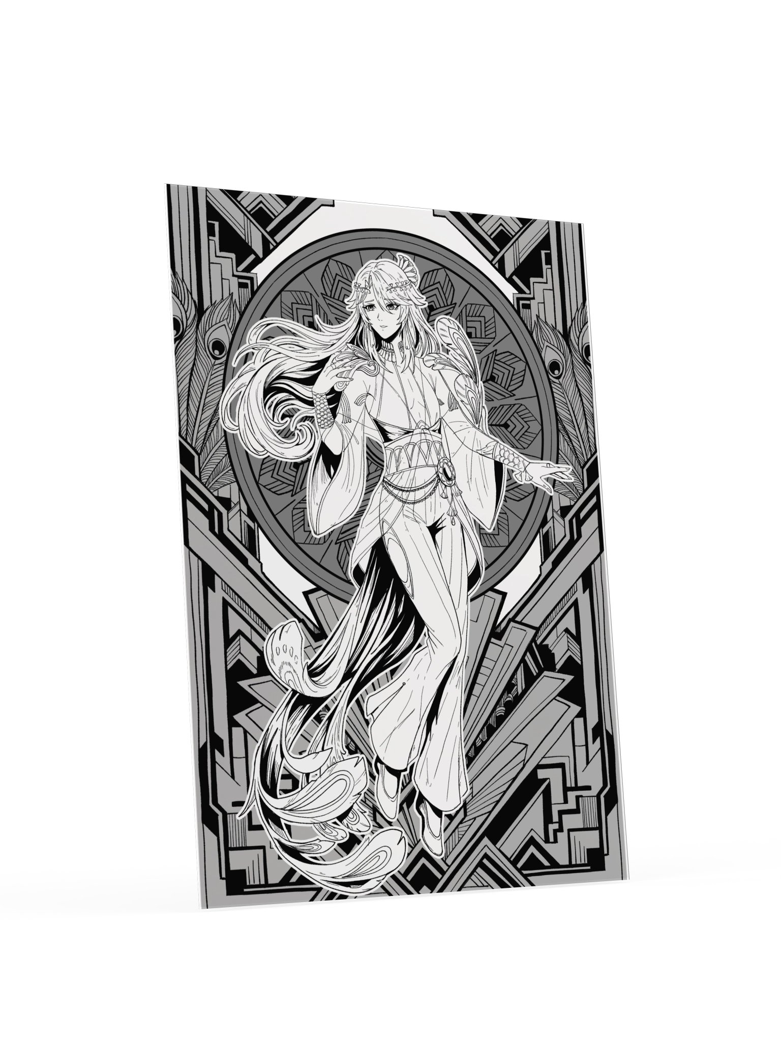 Artsy Hazy Poster (Greyscale) product image (4)