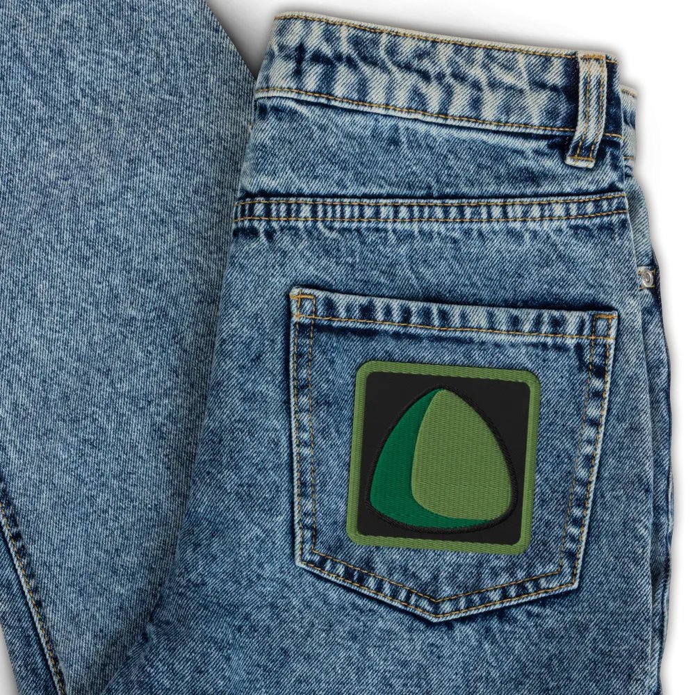 Green Triball Embroidered Patch product image (3)
