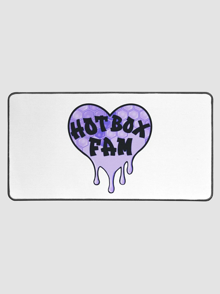 HOT BOX FAM PURPLE HONEY COMB LOGO DESK MAT product image (1)