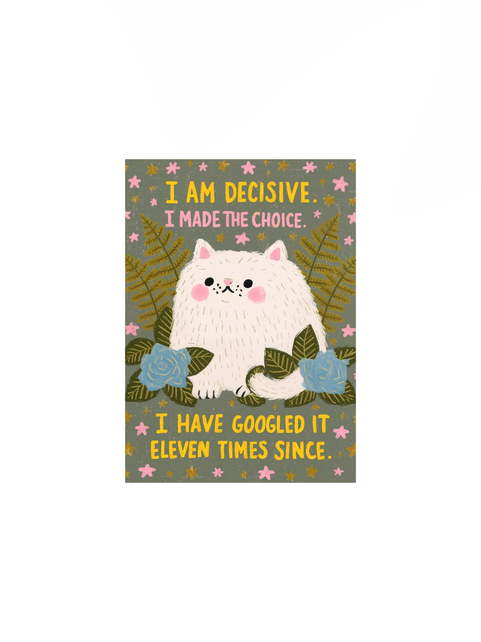 Decisive Cat Meme Poster product image (2)